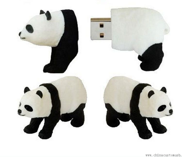 Forma di PVC Panda USB Drive