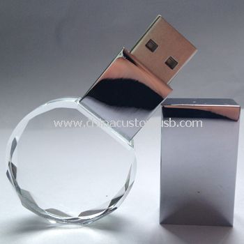 Crystal USB yuvarlak yüzey