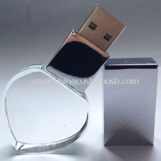 Crystal USB birden parlamak yuvarlak yüzey