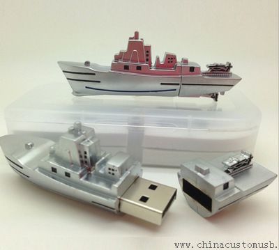 Metal båd figur USB Flash diske