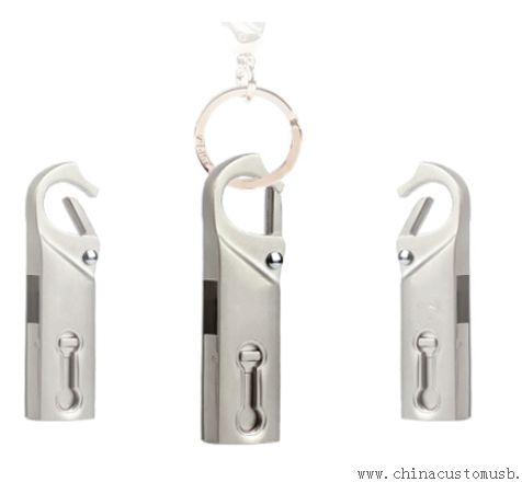 قرص فلاش OTG USB Carabiner معدنية