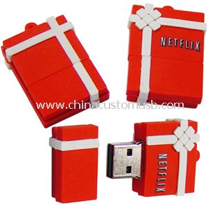 Forma di scatola regalo in silicone USB Disk
