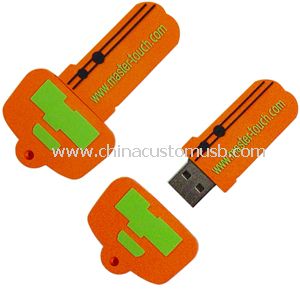 Forma di PVC chiave USB Disk