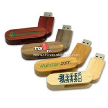 swivel Wooden or Bamboo USB Flash Drive images