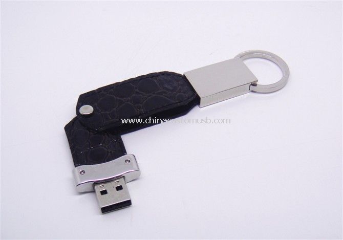 قرص USB الجلود