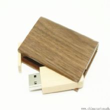 Giratória de madeira livro forma disco Flash USB images