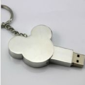 Forme d’oreille Metal USB Flash Disk images