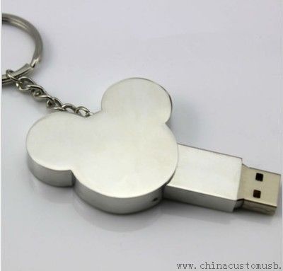 Forme d'oreille Metal USB Flash Disk