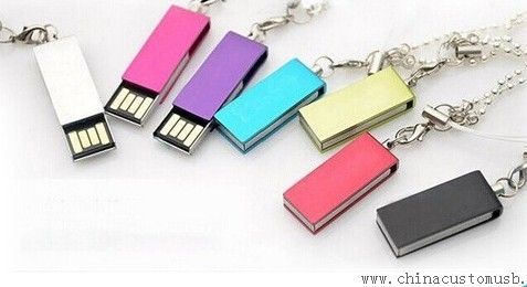 Металеві міні Поворотний USB флеш-диск