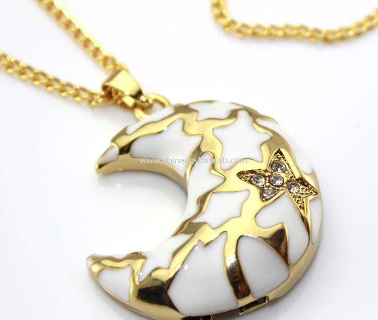 Moon shape Jewelry USB Flash Disk