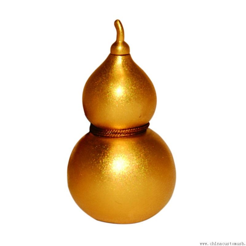 Golden Gourd Shaped USB Flash Drive