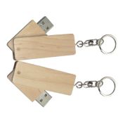 Kayu USB Flash Drive dengan gantungan kunci images