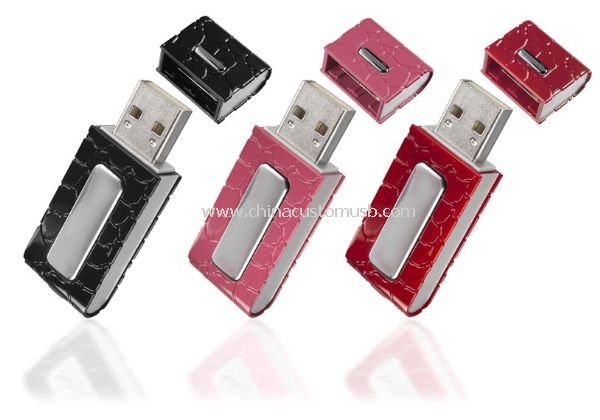 محرك أقراص USB والجلود