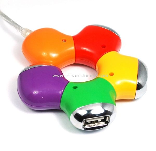 Blütenform USB-Hub
