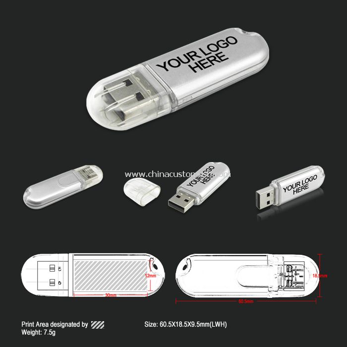 Plastové USB Flash Disk