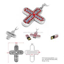 Diamond métal Croix USB Flash Drive images