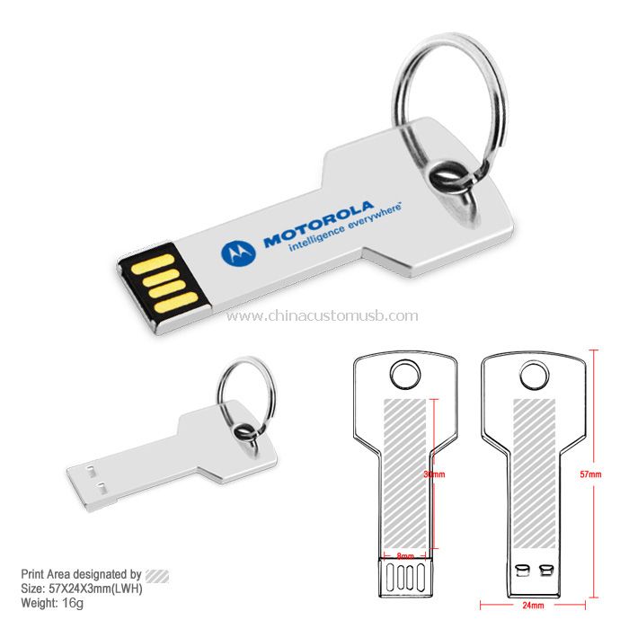 Kulcs USB villanás korong