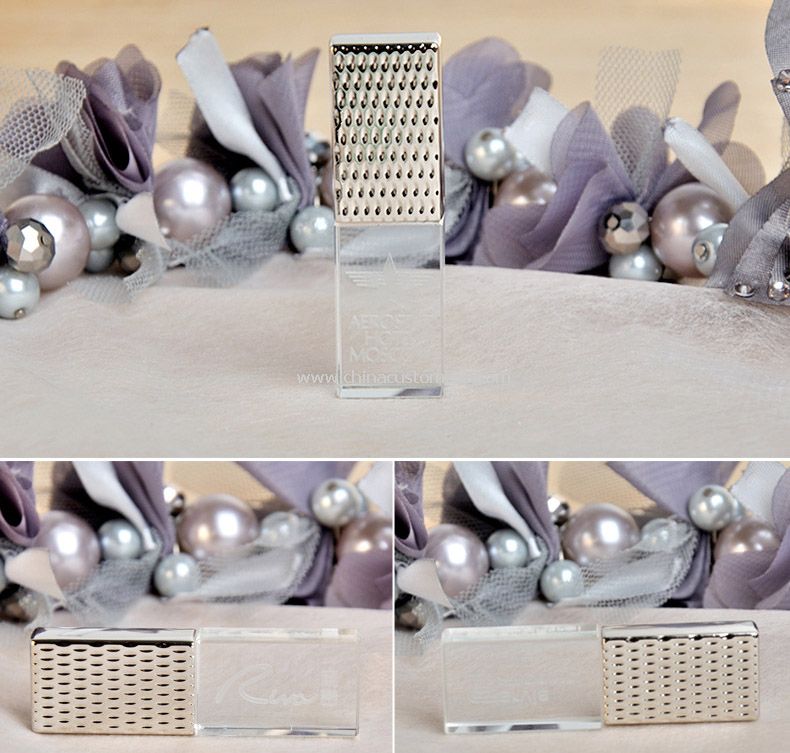 Disque instantané d’USB de Crystal métal