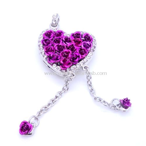 Jewelry Heart shape USB Disk