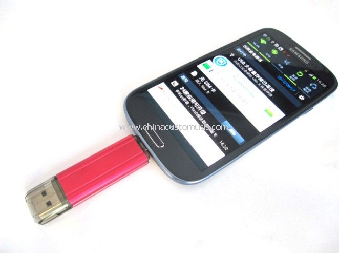 OTG USB Flash Drive Pen Drive pour téléphone intelligent Data Transfer entre Smartphone et PC