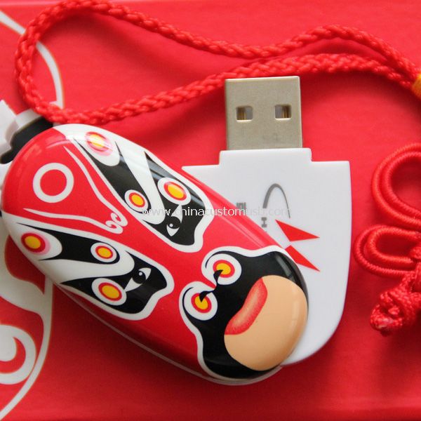 Lucu wajah putar usb flash disk