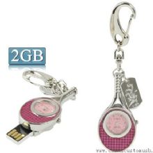 Keychain diamante joias relógio USB Flash Disk images