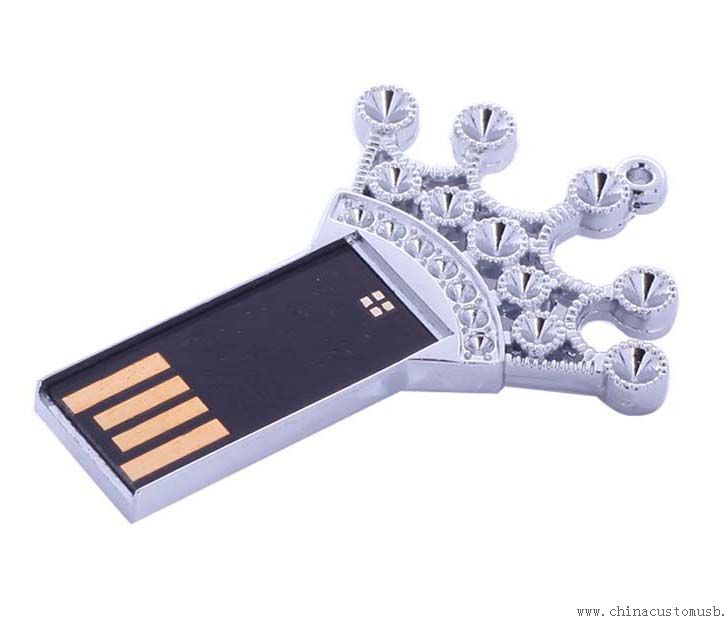 Disque instantané d’USB bijoux couronne