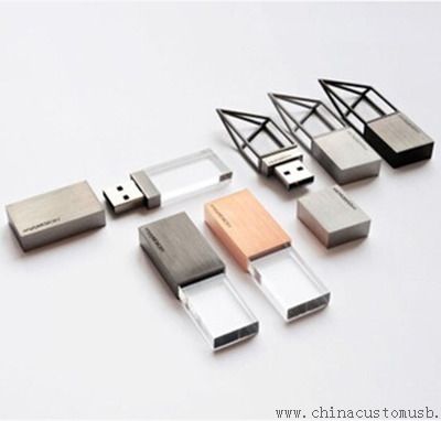 Metal moda USB birden parlamak yuvarlak yüzey