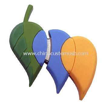 Borracha couro USB Drive