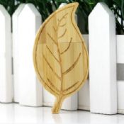 Wooden Leaf Shape USB Flash Disk images