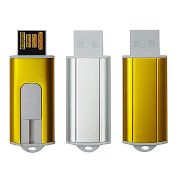 Slim Push USB Drive images