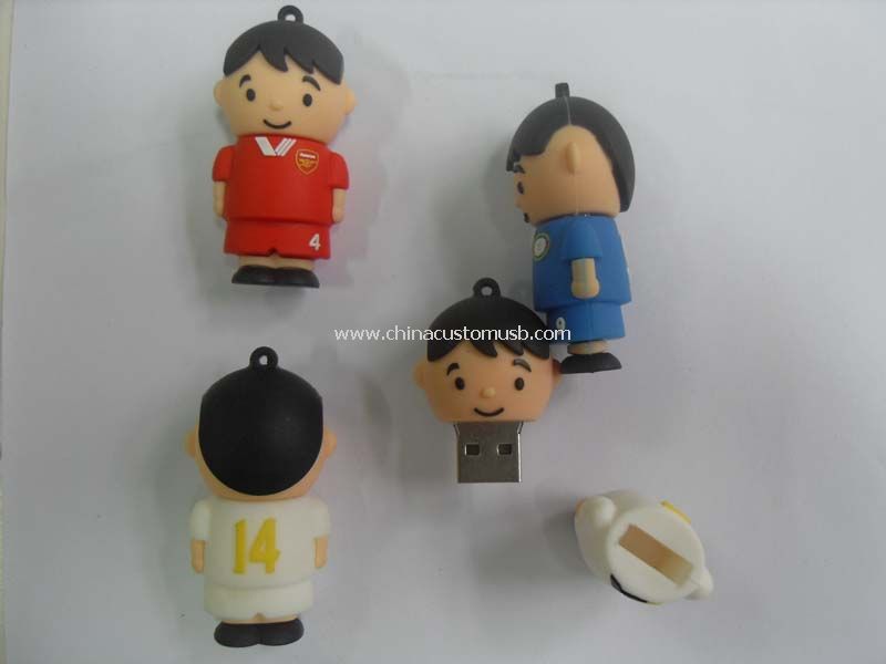 Uomo di calcio PVC USB