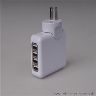 4-port usb-laderen