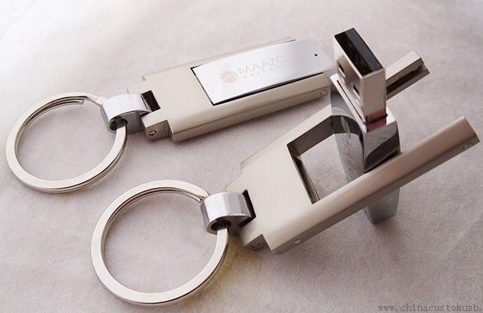 Metal döner USB birden parlamak yuvarlak yüzey