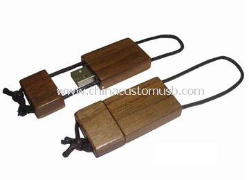 Rope wooden USB flash drive