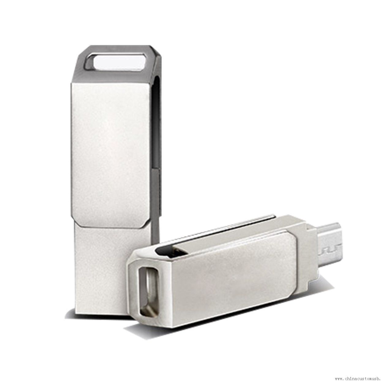 Metal döner OTG USB Disk için Android Smartphone