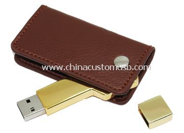 Książeczkę skórzane USB Flash dysku