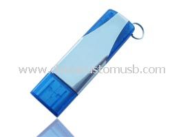 Plastic USB Disk with Keychain