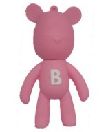 Chave usb de urso rosa