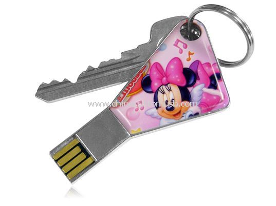 Metallisk nøgle USB Opblussen Drive