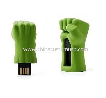 Hijau besar flash drive USB