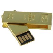 Swivel golden USB drive images