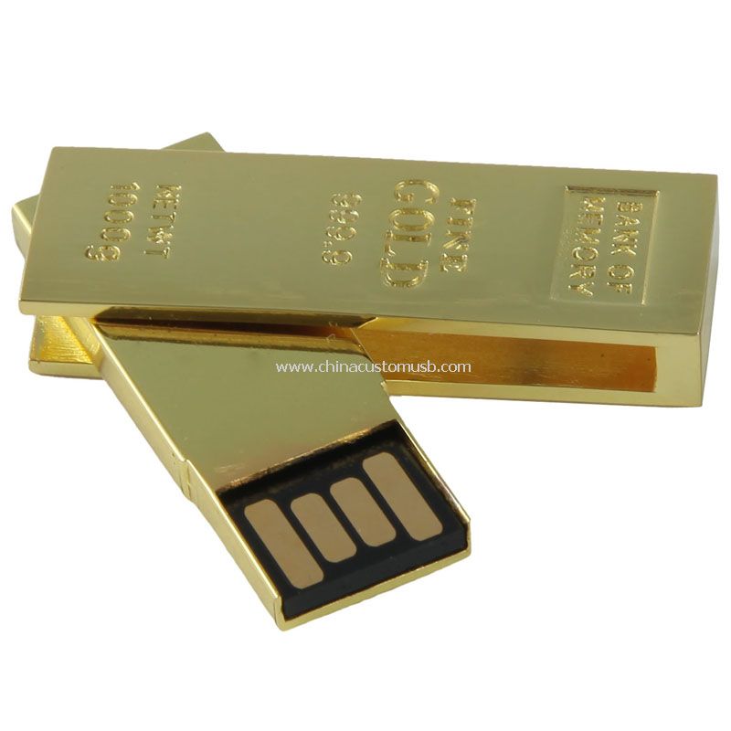 Goldener USB-Schwenkantrieb