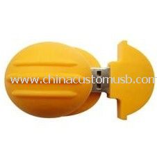 Dernier 3D couleur jaune casque usb flash drive