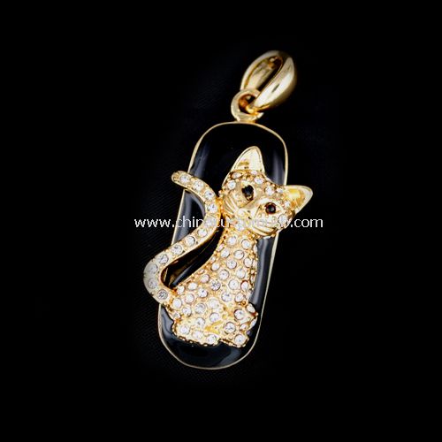 Jewelry cat usb flash disk