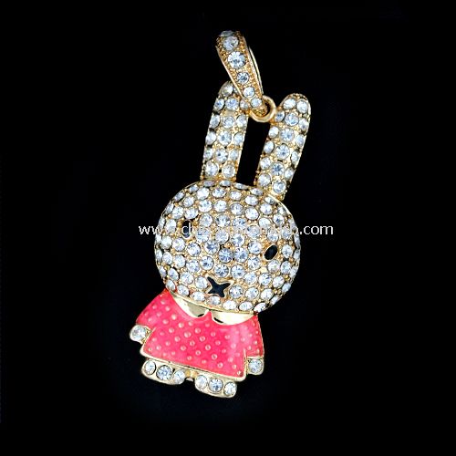 Disque instantané d’usb bijoux lapin