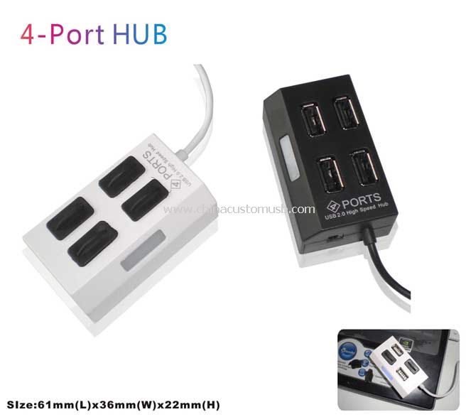 4 port USB-hubok