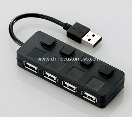 ABS 4-портовый концентратор USB
