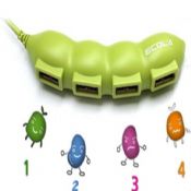 Bean shape 4-port USB hub images