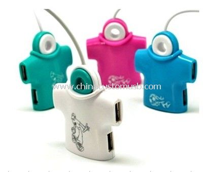 T-shirt figur 4 port USB hub